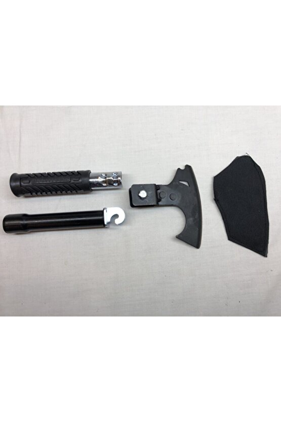 Türk Malı Özel Yeşil Kamuflaj Çantasında Sökülebilen Kaliteli Hafif Çelik Pratik Balta