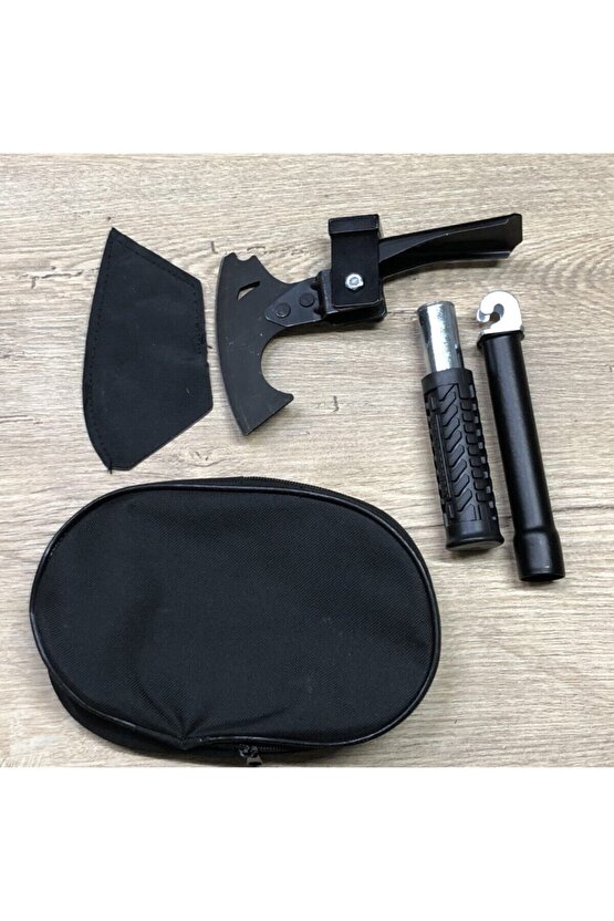 Türk Malı Çok Fonksiyonlu Bahçe Kamp Piknik Avcılık Için Balta Çekiç Keser Seti