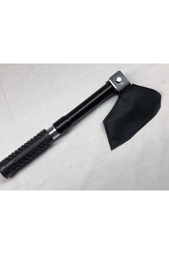 Osmanlı Tarzı Türk Malı Paslanmaz Çelik Balta Mavi Kamuflaj Çantalı