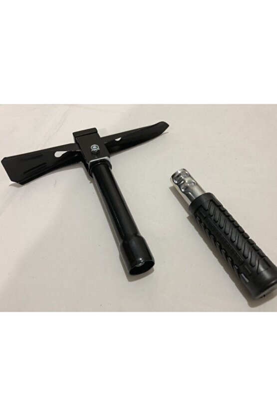 Özel Yeşil Çantasında Kazma Çapa Çekiç Seti Paslanmaz Karartma Çelik