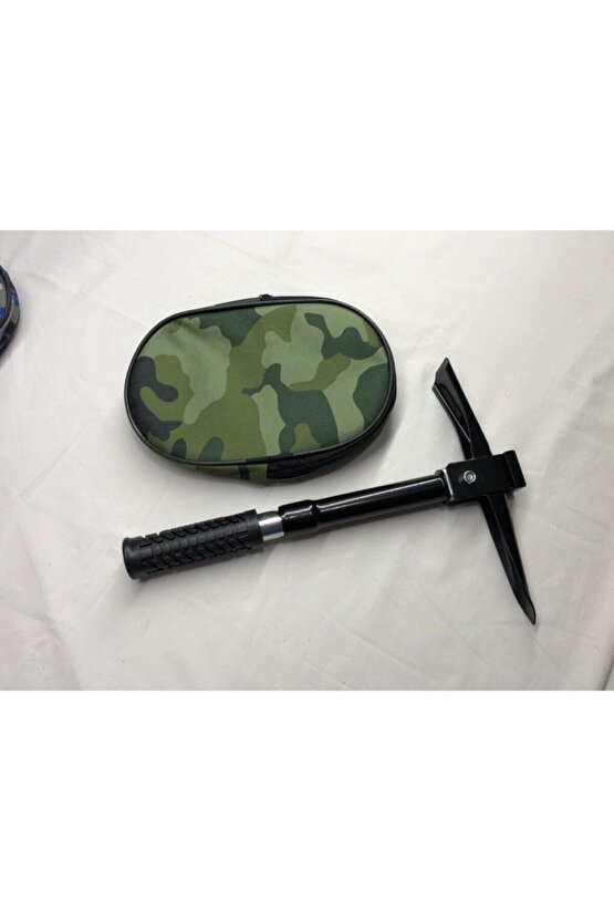 Özel Yeşil Çantasında Kazma Çapa Çekiç Seti Paslanmaz Karartma Çelik