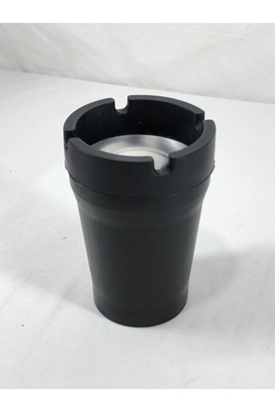 3 Adet Siyah Koku Yapmayan Özel Tasarım Metal Ağızlı Kül Tablası