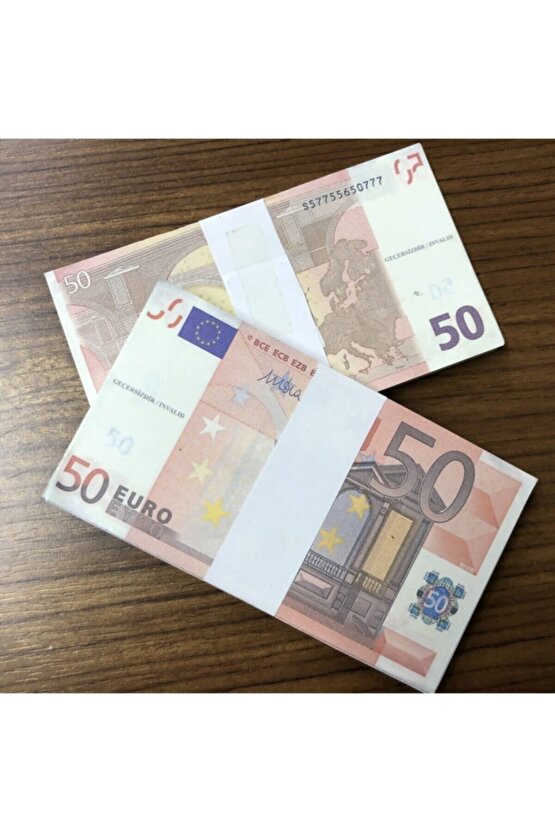 50 Euro 2 Deste Kutlama Parası Düğün,nişan,eğlencelik Dizi Flim Tiktok Vlog Geçersiz Paralar