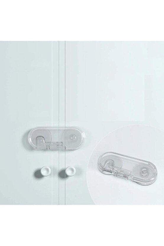 Play Safe 6lı Şeffaf Çekmece Dolap Güvenlik Kilidi