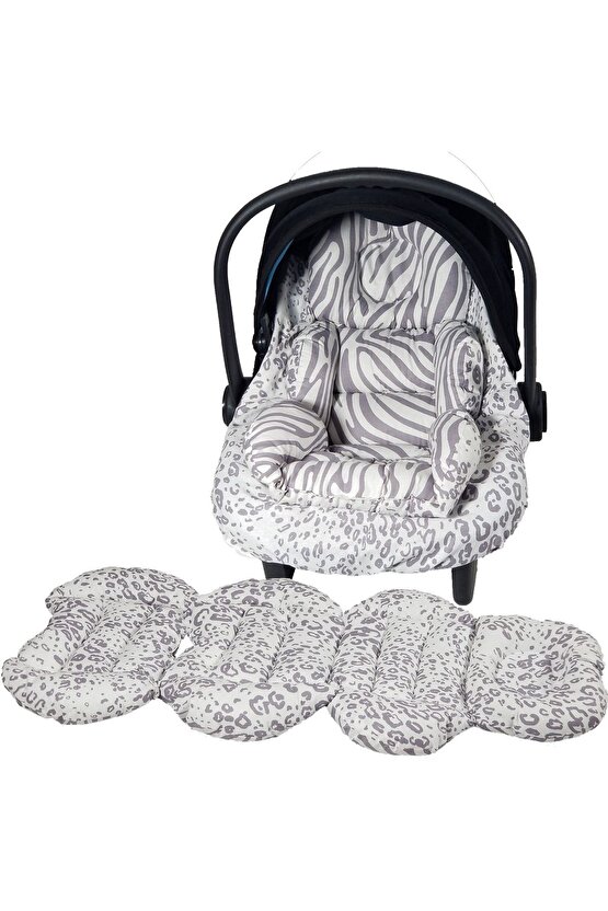 Babynest Puset Içi Set Araba Minderi Emzirme Örtüsü Ve Minderi Beşik Içi Nevresim Takımı 15 Li Set