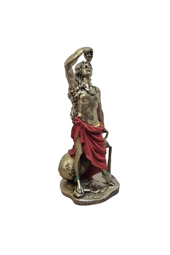 Bacchus (Dionysos) Şarap Tanrısı Heykeli – 28 cm El Yapımı Mitolojik Dekor