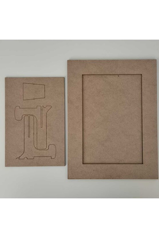 3lü Ham Ahşap Boyanabilir Fotoğraf Çerçeve Çocuk Oyun Boyama Etkinliği Çocuk Eğitici Oyun Etkinlik