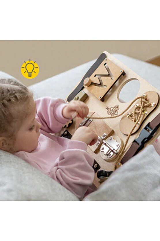 Aktivite Tahtası, İnce Motor Becerilerini Geliştirmek İçin 10 Aktiviteli Duyusal Oyuncak