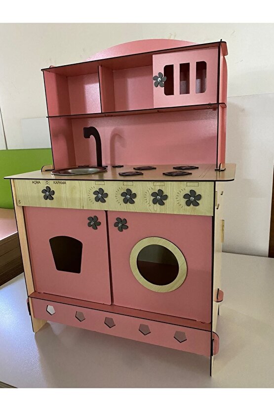 Oyuncak Mutfak, Ahşap Oyuncak Mutfak, Montessori Mutfak, Ahşap Oyuncak, Kız Çocuk Oyuncakları