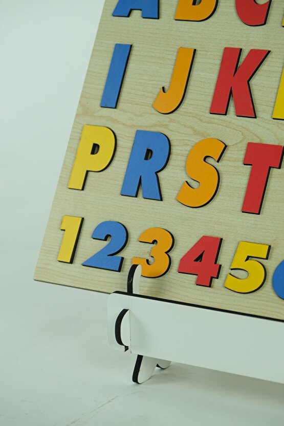 Ahşap Alfabe Ve Sayılar Tak Çıkar (50*35) Cm.