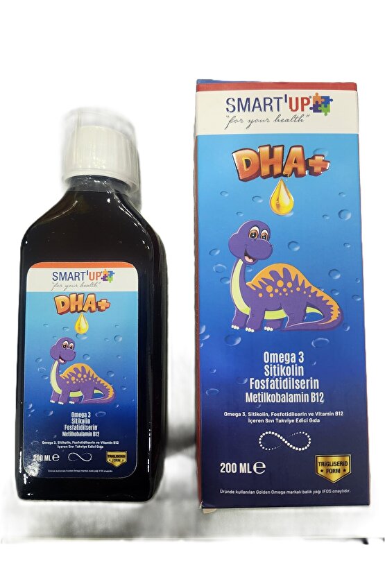 Smart Up Sitikolin Dha Omega 3 Ve Fosfatidilserin İceren Balık Yağı B12 200 Ml Şurup