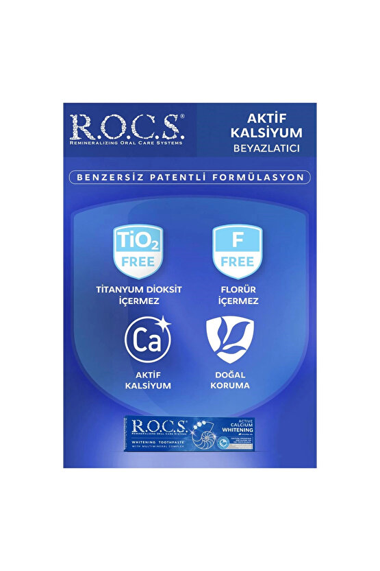 Aktif Kalsiyum Beyazlatıcı Diş Macunu – 94g