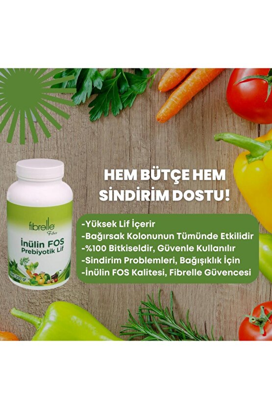 Inülin Fos Prebiyotik Lif 250 gr