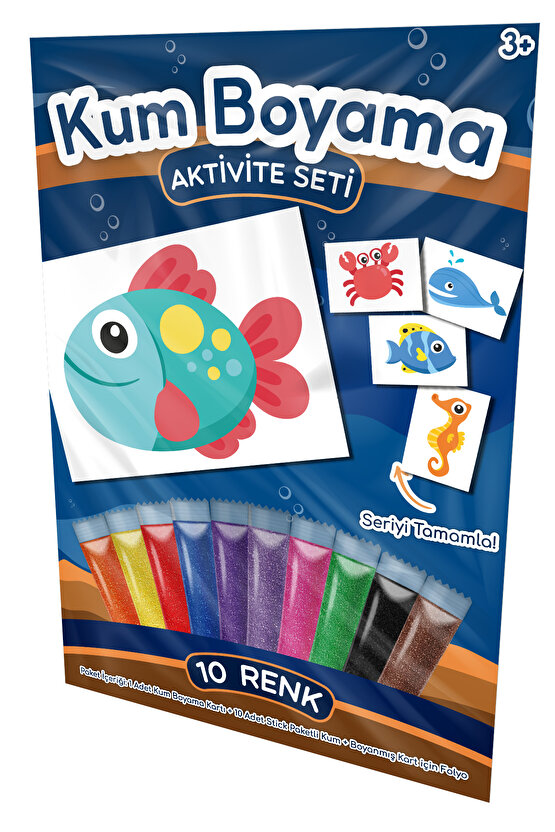 Benekli Balık | Su Altı Dünyası Kum Boyama Aktivite Seti Tekli Paket