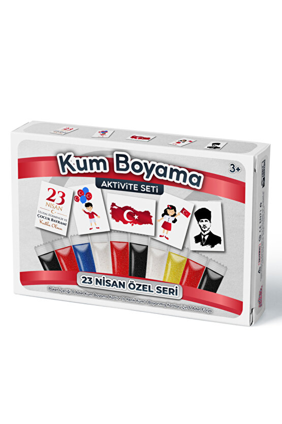 23 Nisan Özel | Kum Boyama Aktivite Seti 5li Paket