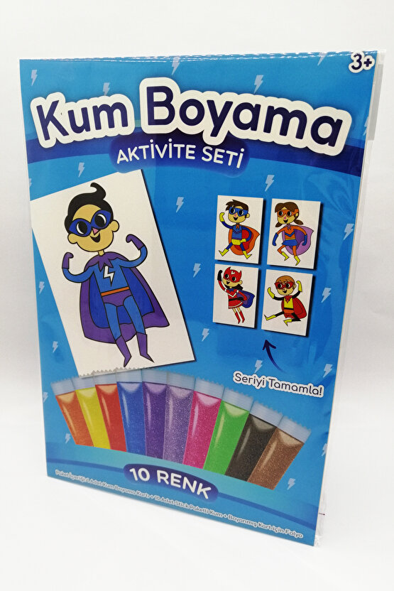 Süper Şimşek | Süper Kahraman Kum Boyama Aktivite Seti Tekli Paket