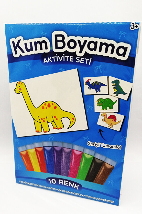 Brachiosaurus | Dinozor Kum Boyama Aktivite Seti Tekli Paket