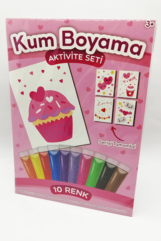 Cupcake | Kalpler Kum Boyama Aktivite Seti Tekli Paket