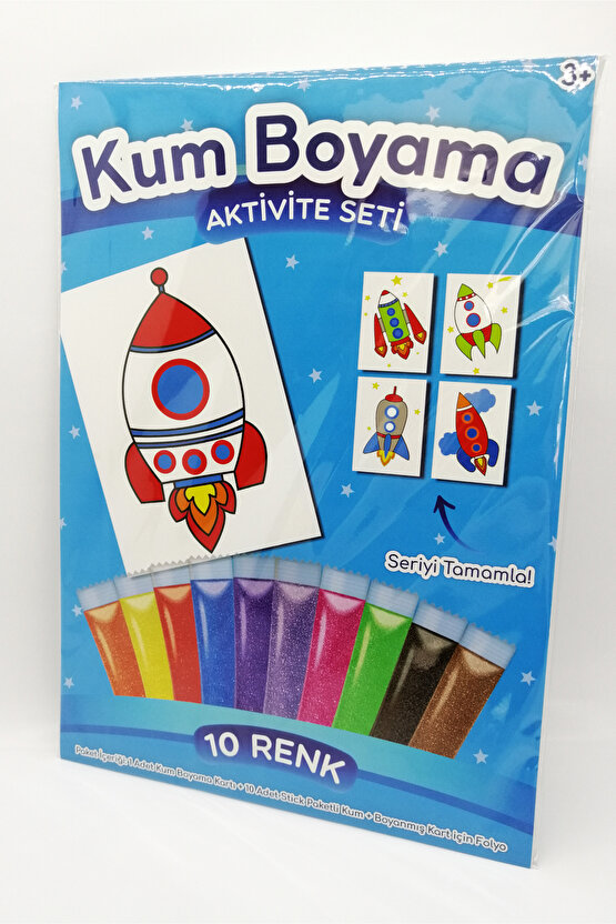 Loki Roket | Roket Kum Boyama Aktivite Seti Tekli Paket
