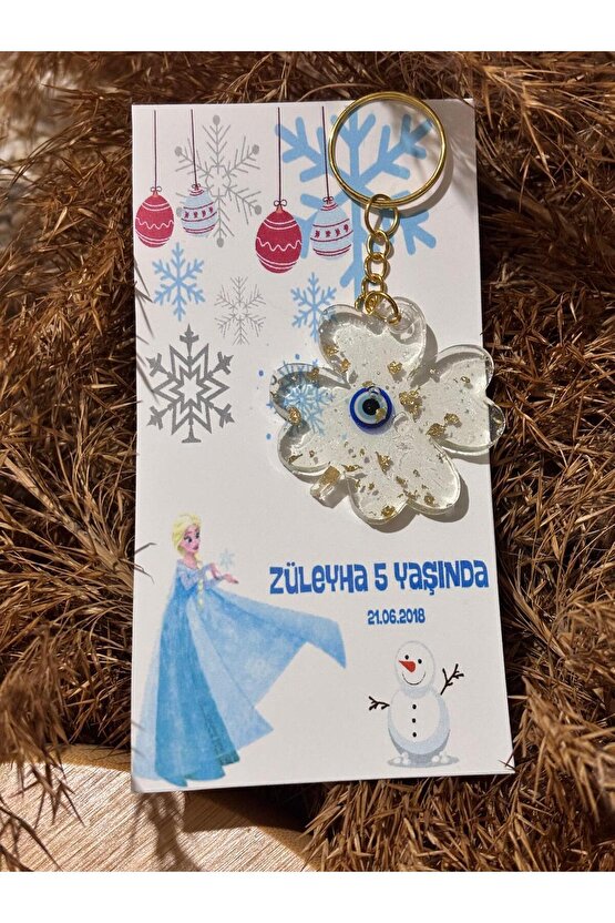 Epoksi Hediyelik Anahtarlık 15 Adet doğum Günü Hatırasıözel Tasarım Kart