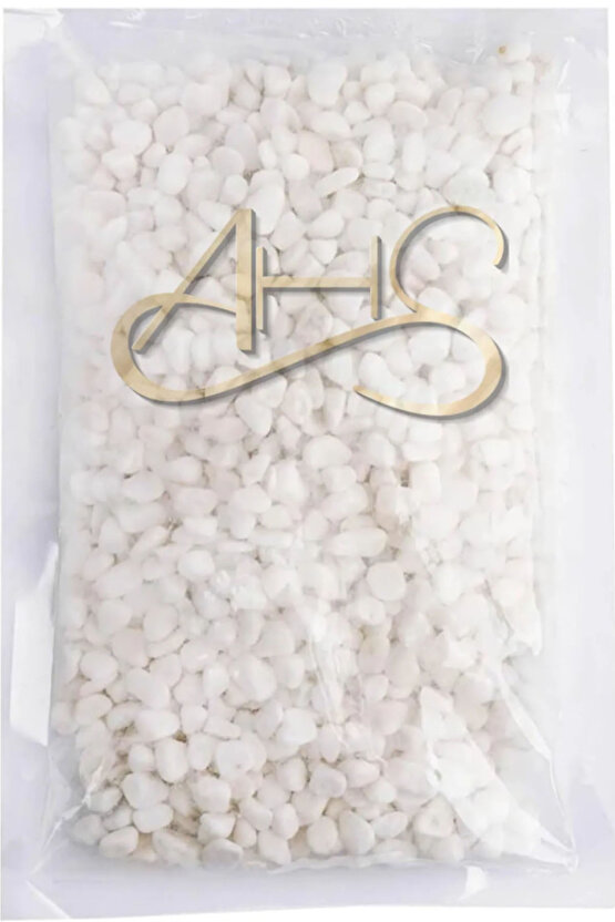 Beyaz Dolomit Taş 2 Kg 1,5-2,5 Cm Dere Çakıl Taşı Bahçe Süs Taşı Saksı Teraryum Taşı