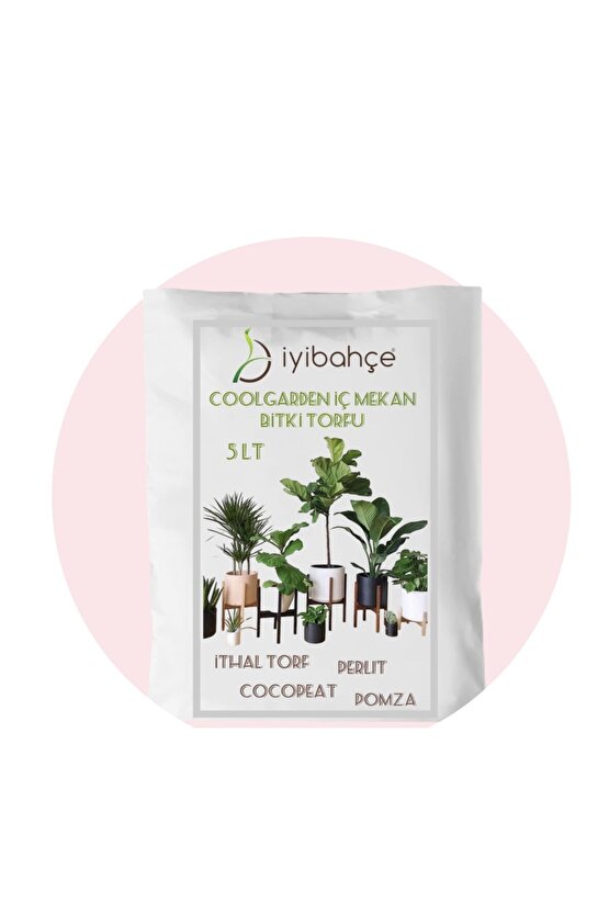 COOLGARDEN İÇ MEKAN BİTKİ TORFU 5 LT Starliçe-Areca-Şeflera-plea vb.