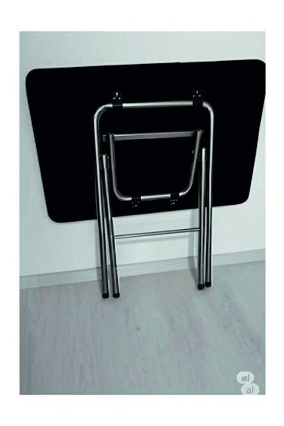 Katlanabilir Mutfak Masası 60x90 Yemek Masası Balkon Masası-çalışma masası-KAMP MASASI SİYAH MERMER