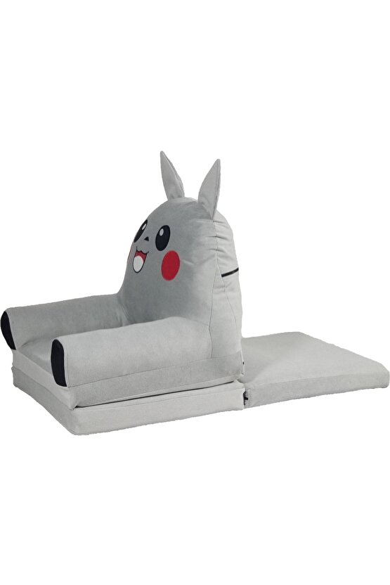 Katlanabilir Bebek-çocuk Koltuğu Taytüyü Portatif Yatak Puf Pembe-gri-sarı