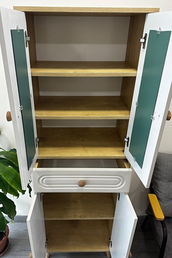 Eva Bohem Çok Amaçlı Dolap Safir Meşe-Vizon Bej