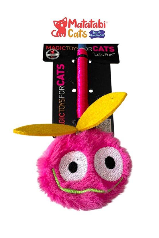 Matatabi Cats CHERY Alüminyum saplı kedi oltası(Matatabi,çıngırak ve özel hışırtı içerir.özel kumaş)