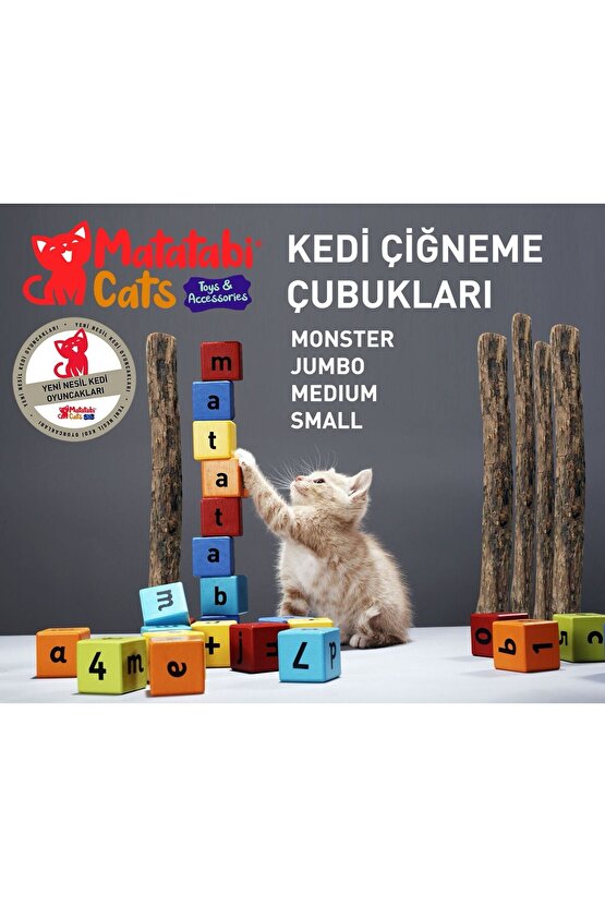 Matatabi Stick Medium Doğal Kedi Çiğneme Çubuğu, Kedi Oyuncağı 2li (kedi Otunanesi Değildir)