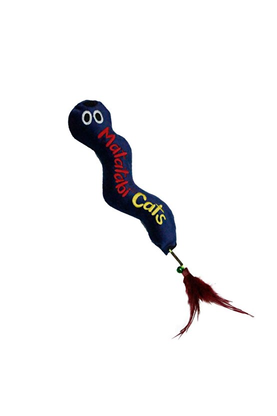 Big Wormy Sesli Peluş Kumaş Kedi Oyuncağı Matatabi İçerikli (Kedi Nanesi-Otu İçermez)
