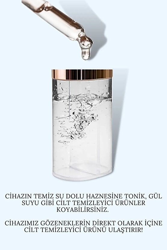 Su Hazneli Şarjlı Vakumlu Siyah Nokta Temizleme Aleti