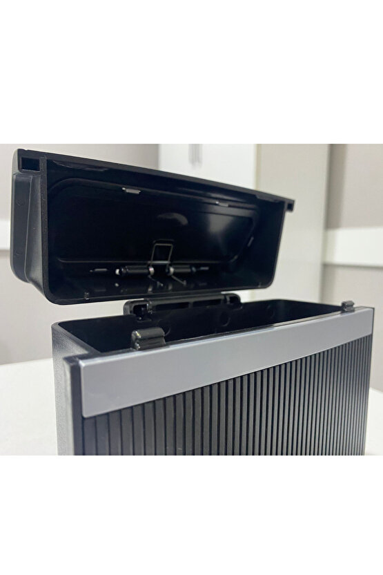 Araba Çöp Kutusu Araç Içi Taşınabilir Kapaklı Mini Çöp Kovası – Kompakt Tasarım