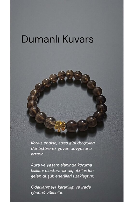 Doğal Taş Dumanlı Kuvars 8mm Cem Kalite