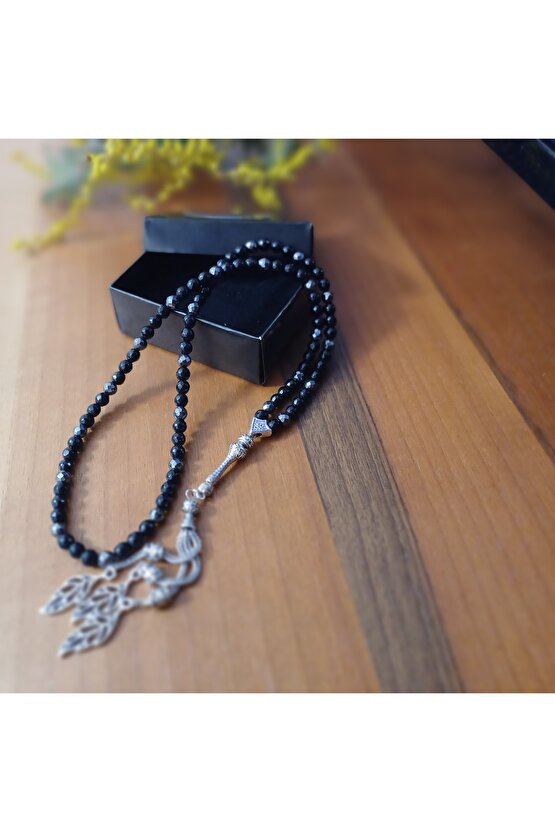 Boncuk Ve Hematit Tesbih Kadin Erkek Hac Umre Davet Hediyelik Kutu Kutulu Tesbih