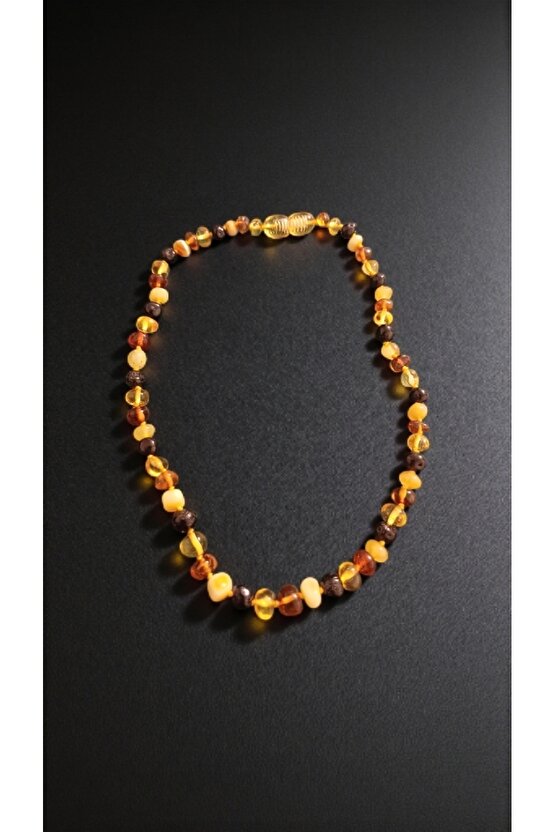 Doğal Taş Kehribar Bebek Kolye