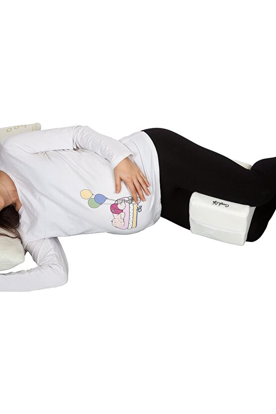 Bacak Arası Yastık Hafızalı Köpük Diz Yastığı Yan Uyuyanlar Için Ortopedik Diz Yastığı Uyku Siyatik