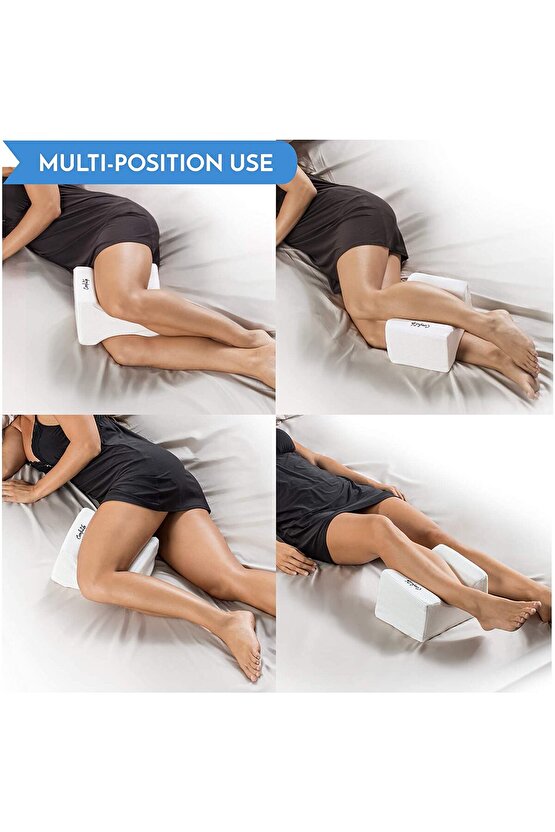 Bacak Arası Yastık Hafızalı Köpük Diz Yastığı Yan Uyuyanlar Için Ortopedik Diz Yastığı Uyku Siyatik