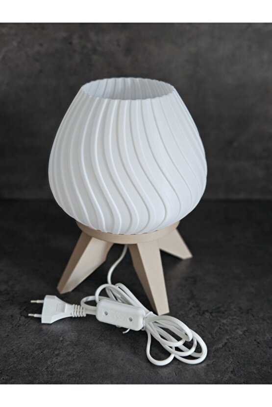 İskandinav Esintili Modern 2li Abajur Seti (Ampul, Kablo Dahil)