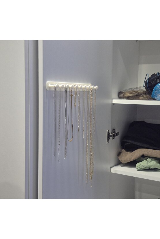 Takı Kanca Rayı Organizer Askılık 10 Bölmeli Askılık