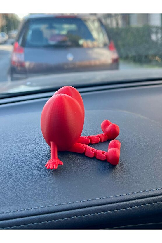 Sevimli Kalp Ayaklı Torpido Süsü Kalp Araba Süsü - Araç İçi Aksesuar Sevimli Kalp - Oto Aksesuarı