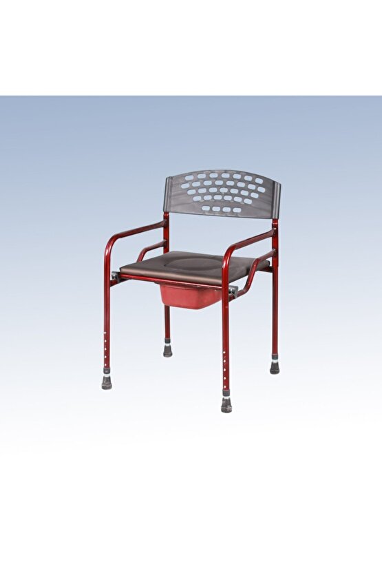 Yükseklik Ayarlanabilir Deri Döşemeli Hasta Klozeti