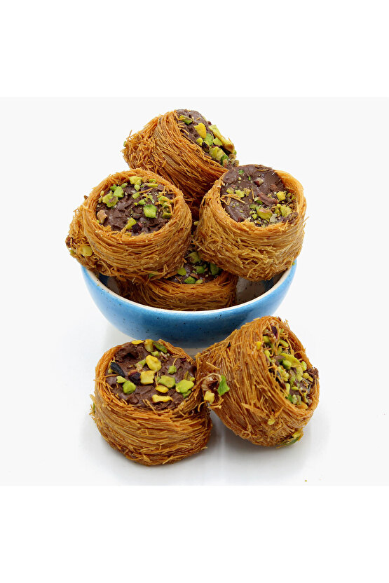 Kadayıflı Çikolatalı Bülbül Yuvası Lokum 400g – Doğal Tat, Taptaze Sunum