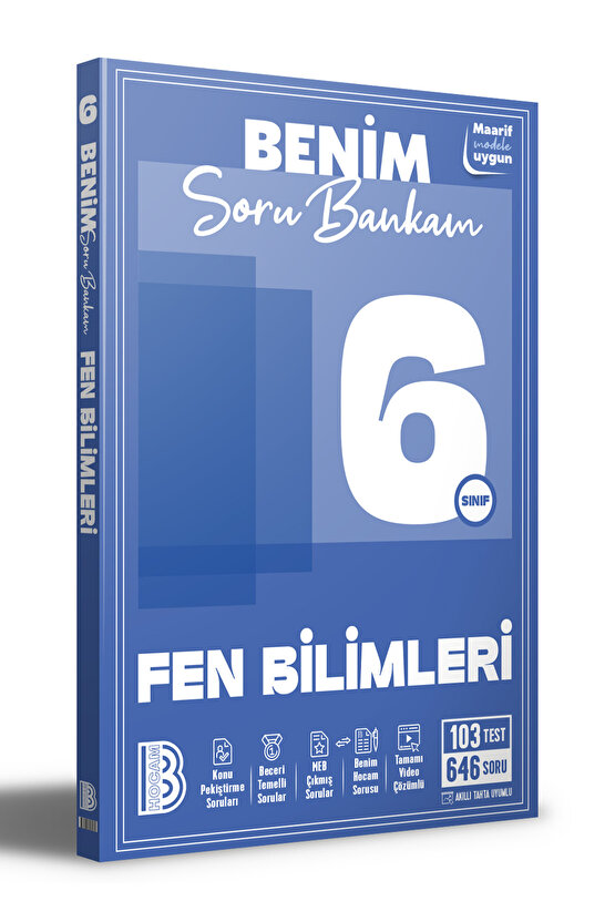 6. Sınıf Fen Bilimleri Soru Bankam Benim Hocam Yayınları