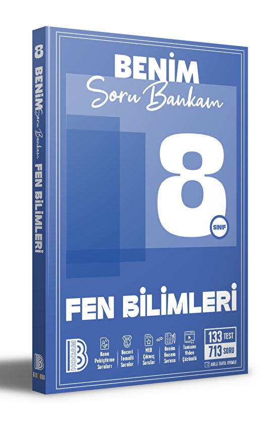 8. Sınıf Benim Soru Bankam Fen Bilimleri  Kolektif  Benim Hocam Yayınları  9786256073838