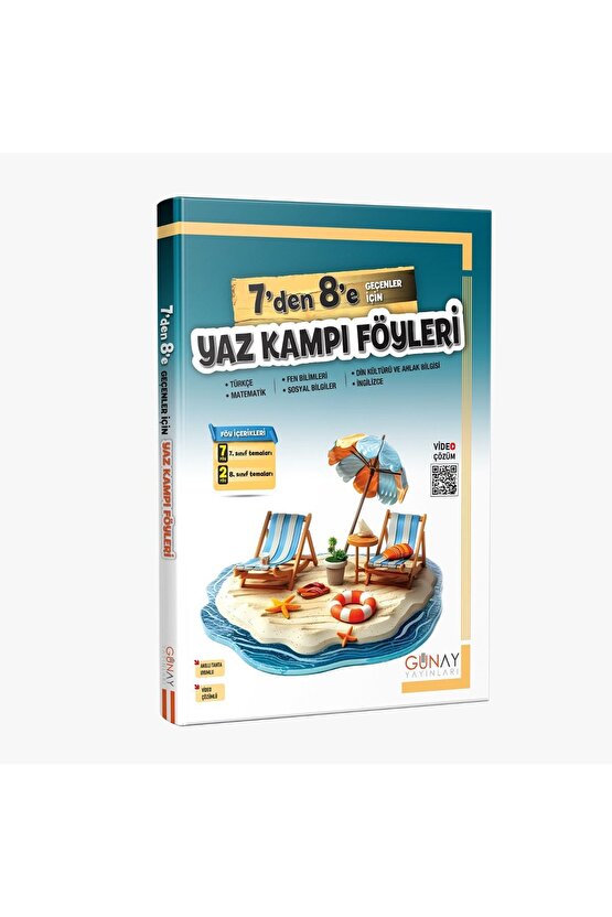7den 8e Bumerang Yaz Kampı Föyleri Günay Lgs