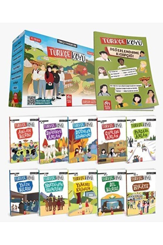 3. Ve 4. Sınıf Türkçe Köyü Hikaye Seti 10 Kitap Model Çocuk