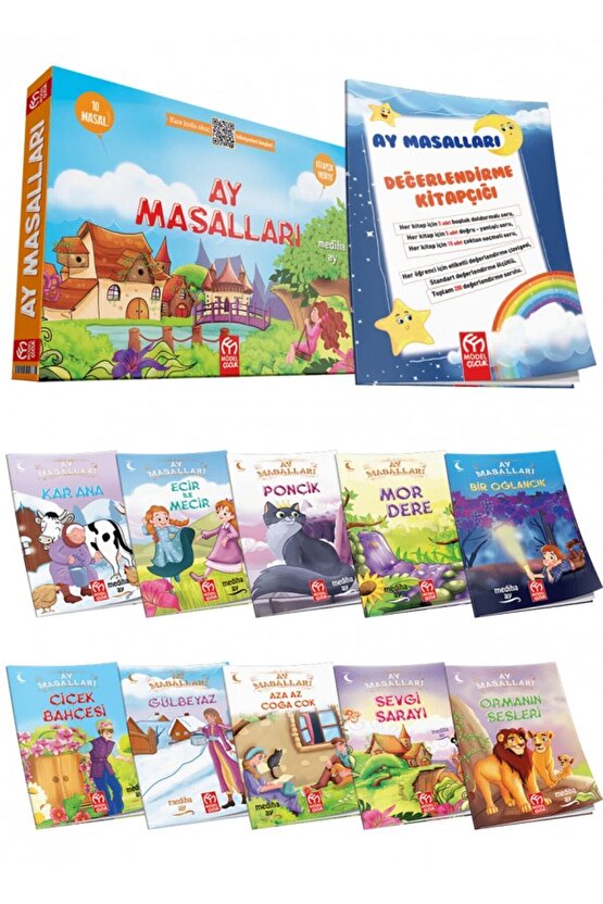 Model Çocuk Yayınları Ay Masalları 10 Kitap Hikaye Seti