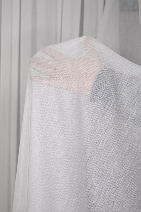 Brillant Gumus Simli Bambu Tul Perde 13 Sık Pileli Vıdeolu Gulsemperdeonlıne